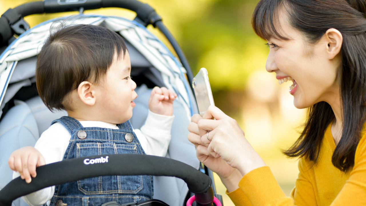 ベビーカー背もたれの直角